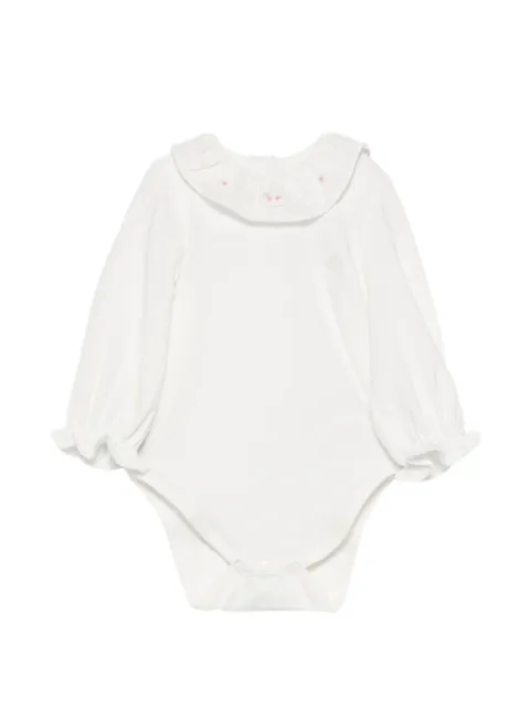 Tartine Et Chocolat ruffled-collar floral-embroidered body