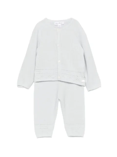 Tartine Et Chocolat ensemble cardigan-pantalon en maille pointelle