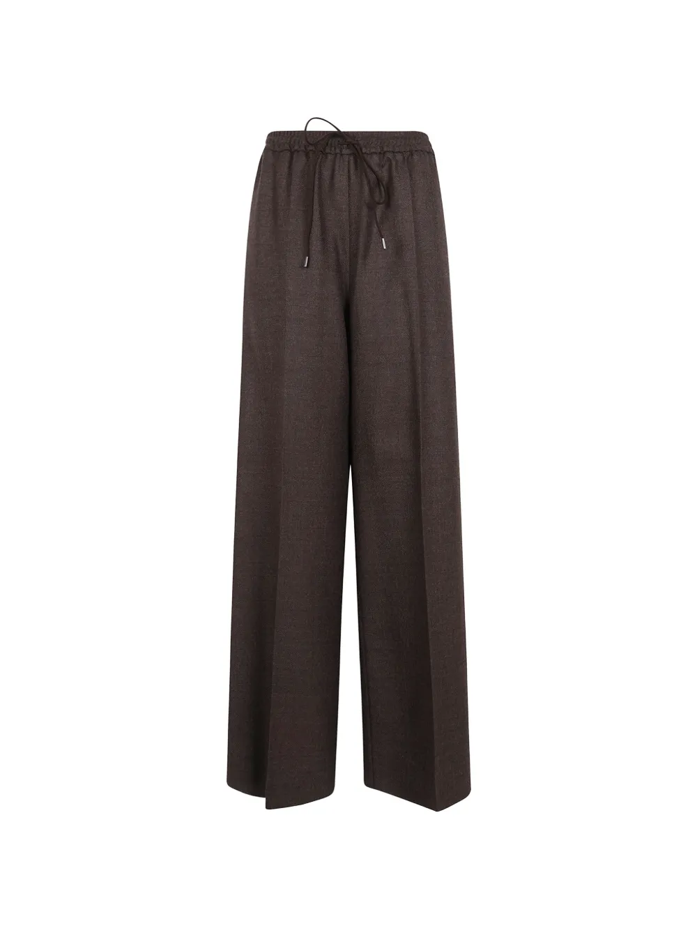 Max Mara Drawstring Wide-leg Trousers In 그레이