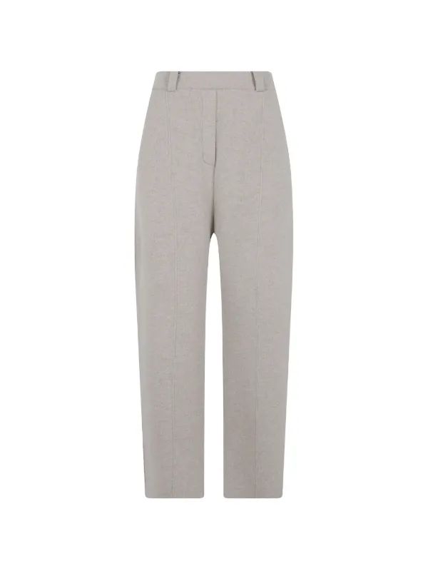 Lisa Yang Wrenda Seam-detail Cashmere Track Pants in Neutrals