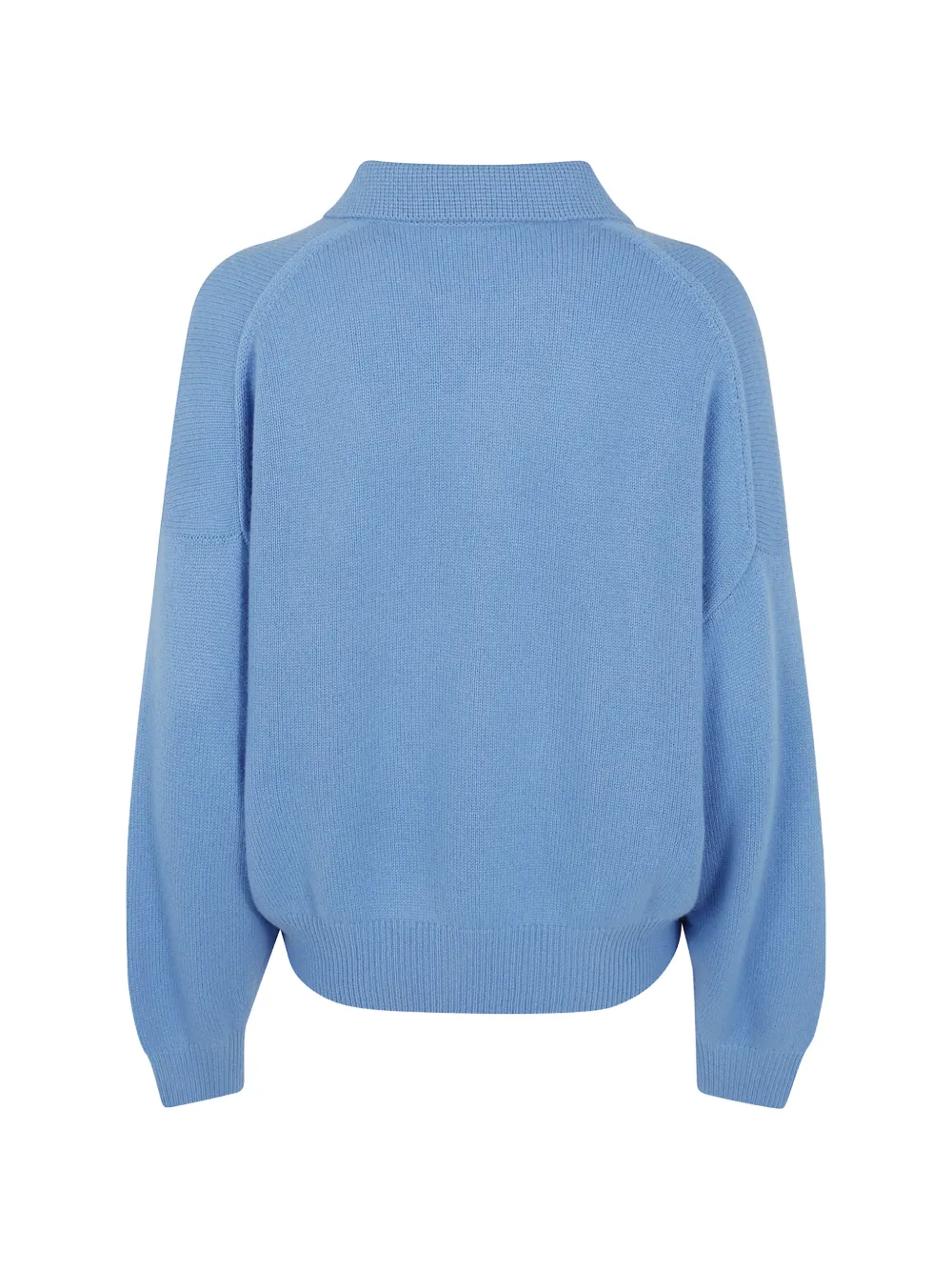 Lisa Yang Kasjmieren trui met polokraag Blauw