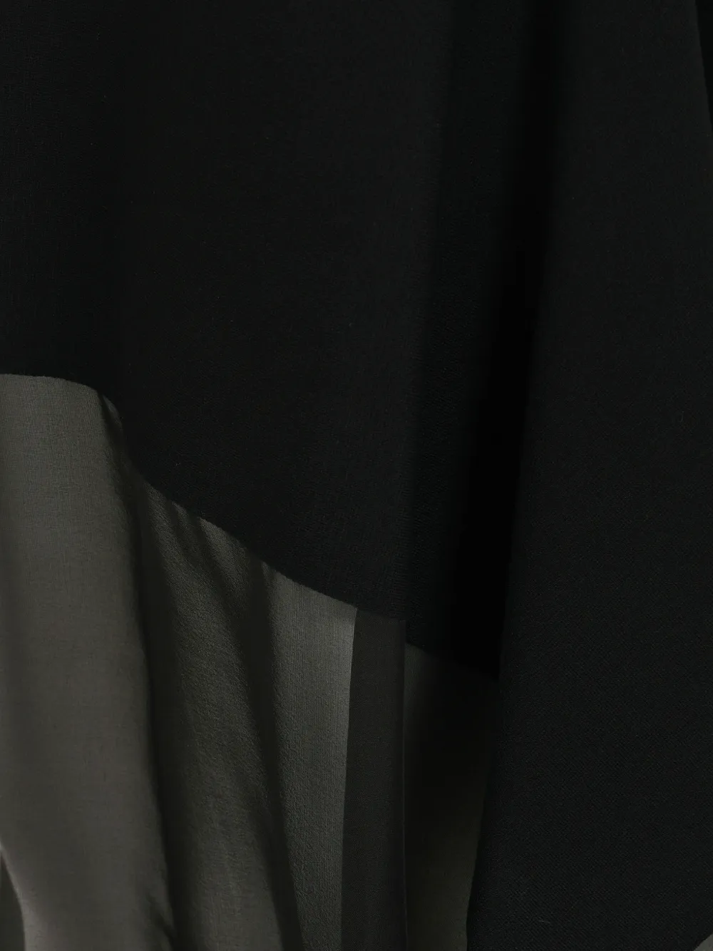 Max Mara Asymmetrische midi-rok met doorzichtig vlak Zwart