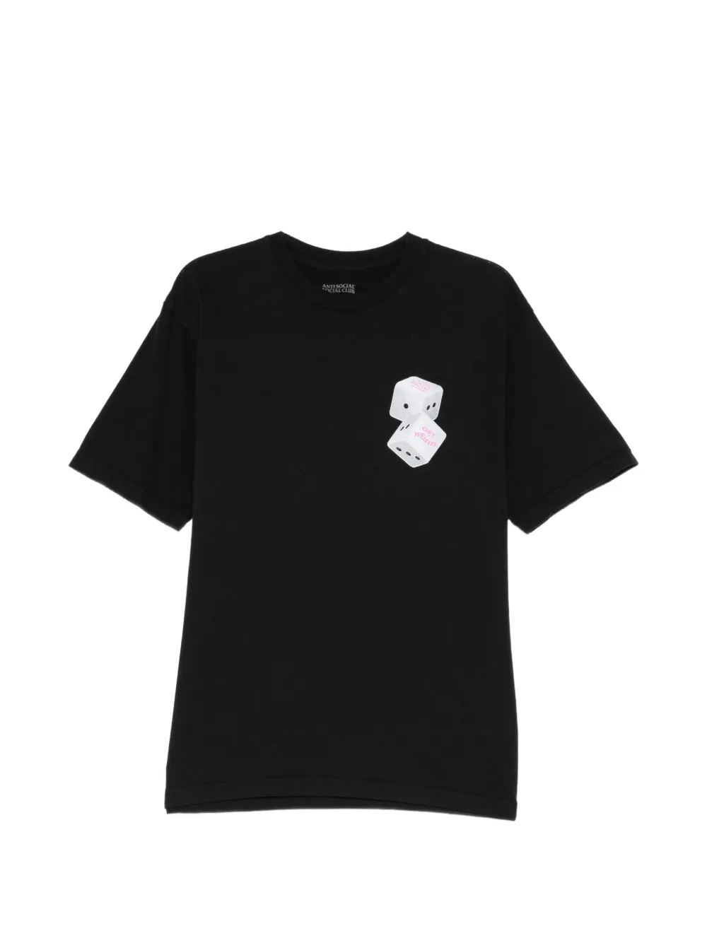 Anti Social Social Club dice-print cotton T-shirt - Nero