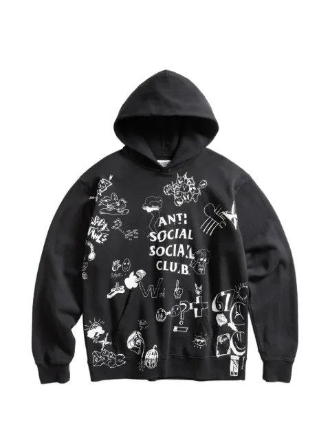 Anti Social Social Club illustrated-print hoodie
