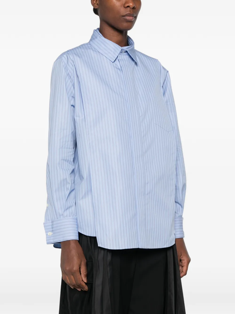 sacai Gelaagde blouse Blauw