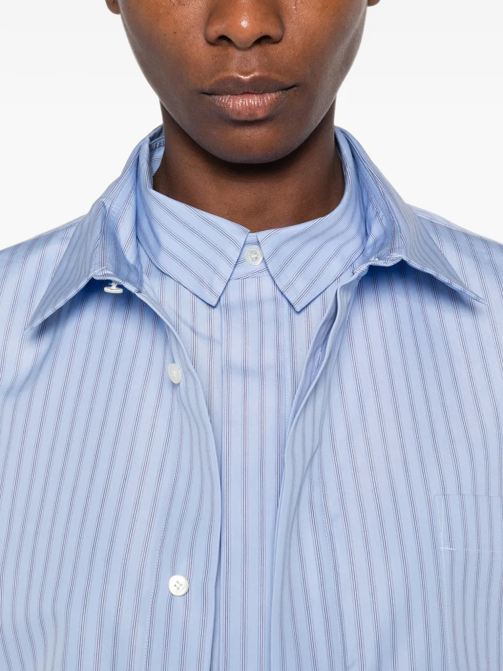 sacai Gelaagde blouse Blauw