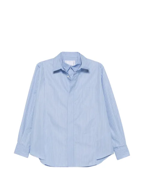 sacai pinstripe-pattern layered shirt