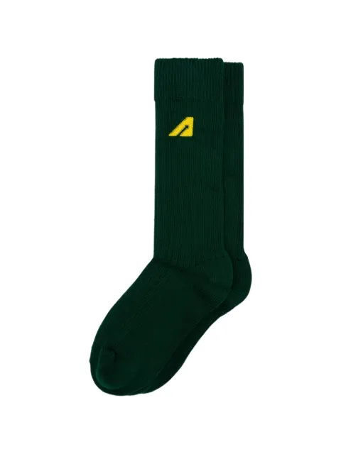 Autry A-arrow ribbed-knit socks