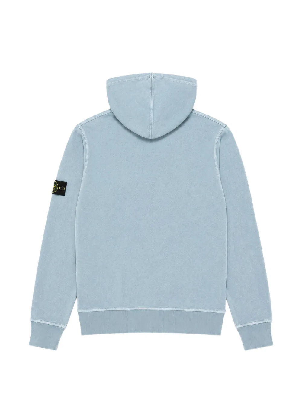 Stone Island Junior Hoodie met logopatch Blauw