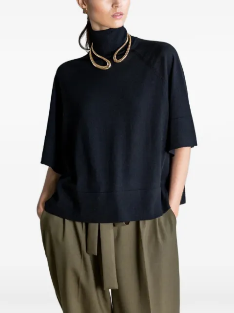 PSOPHIA jersey estilo poncho con cuello alto