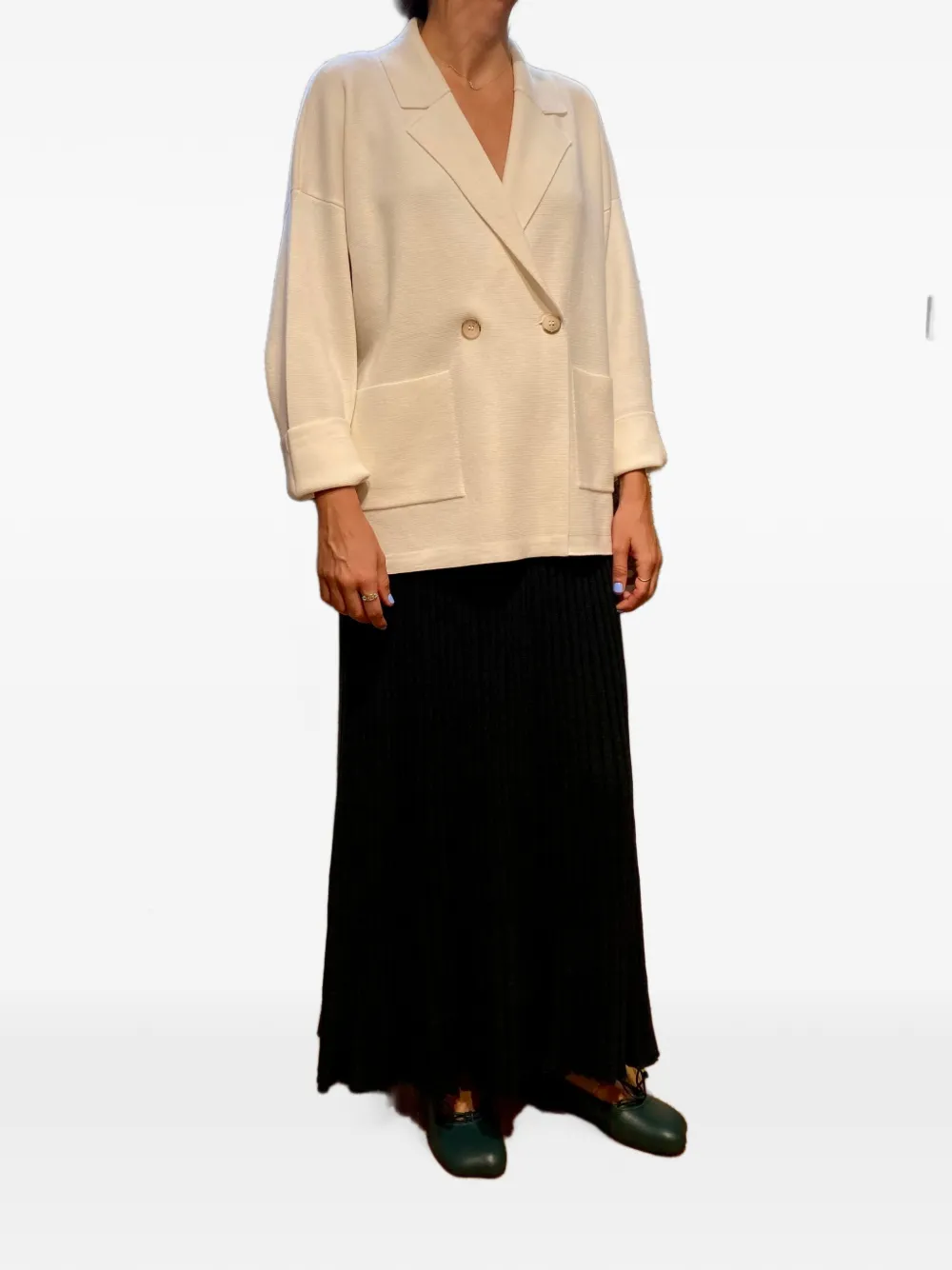 Gran Sasso Double-breasted Blazer In Neutrals