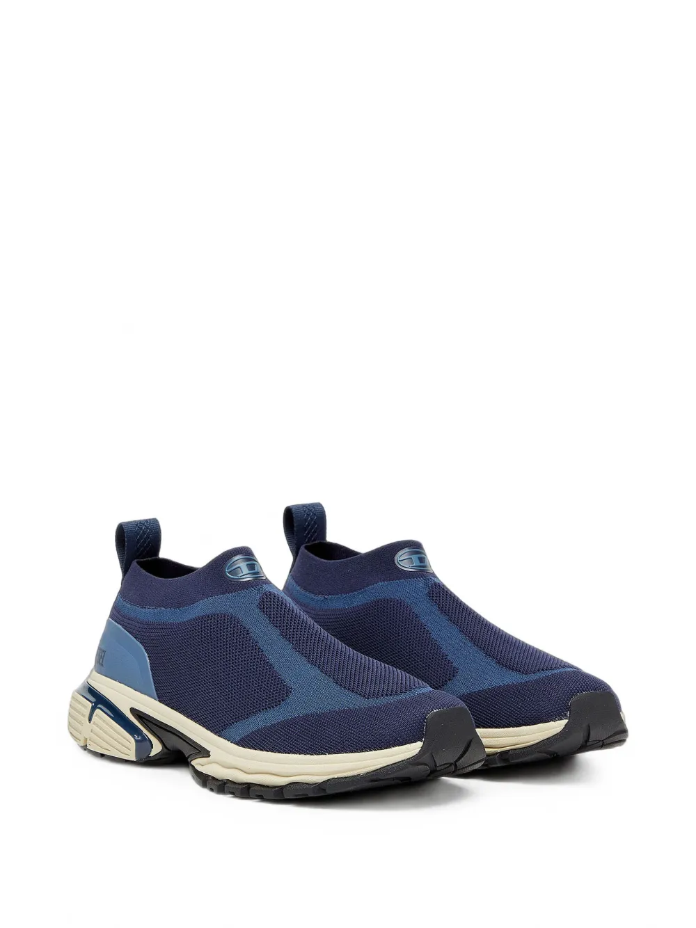 Diesel Pro-V-Dense-slip-on knit sock sneakers Blauw