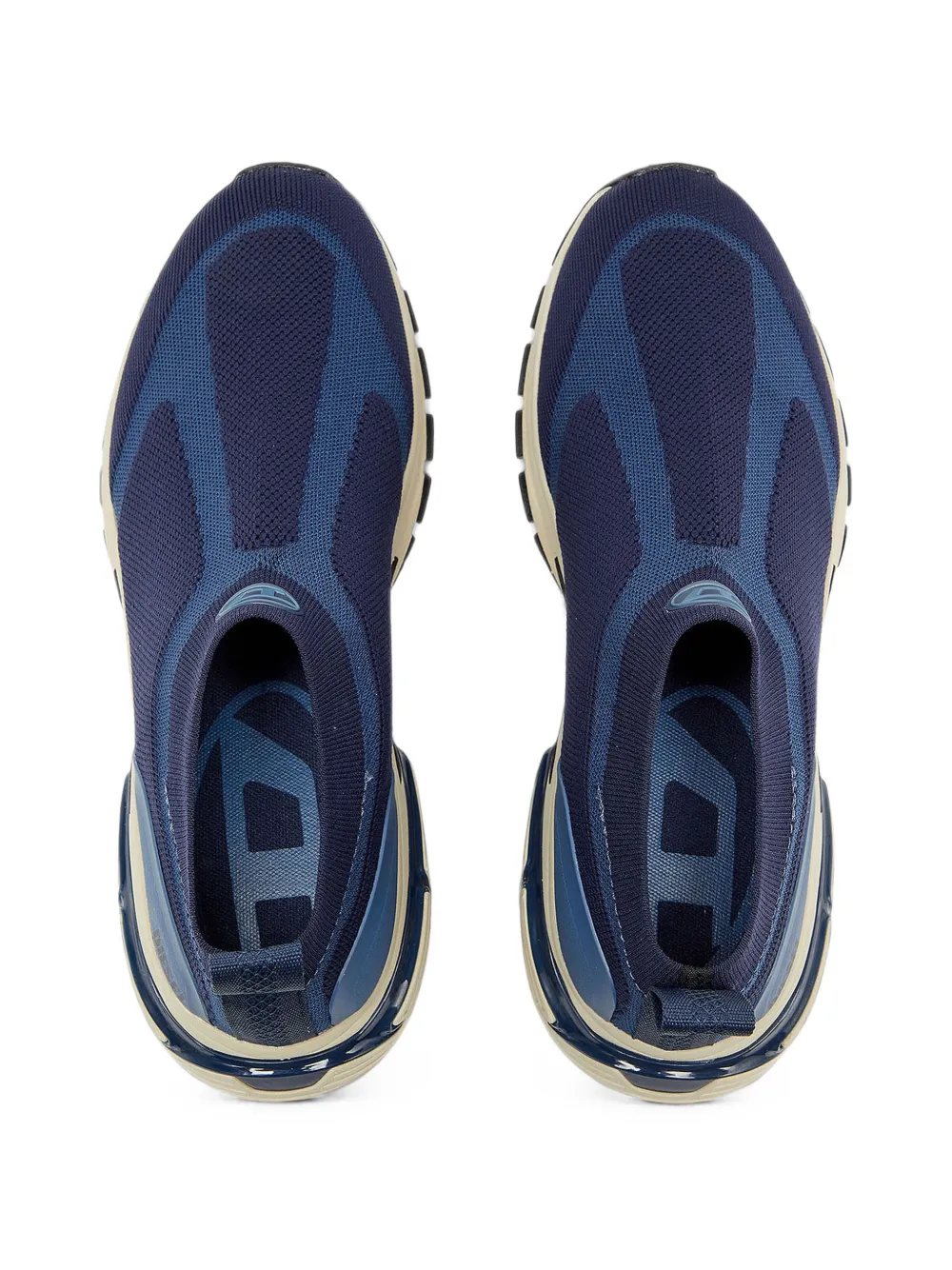 Diesel Pro-V-Dense-slip-on knit sock sneakers Blauw