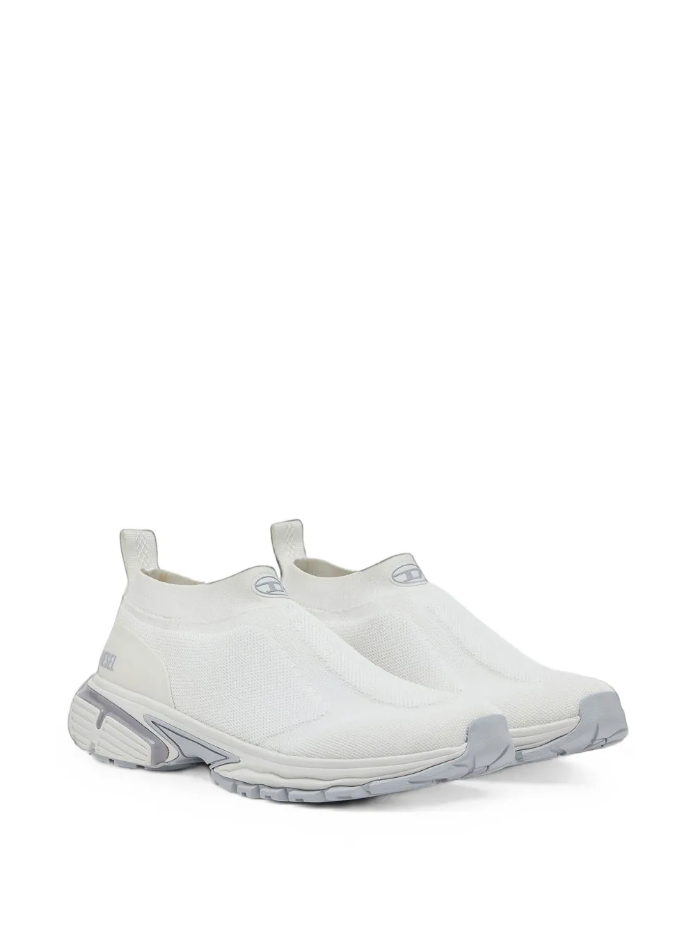 Diesel Pro-V-Dense-slip-on knit sock sneakers Wit