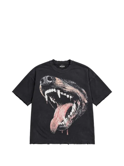 WARMAN graphic-print distressed-finish T-shirt