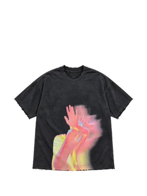 WARMAN graphic-print distressed T-shirt