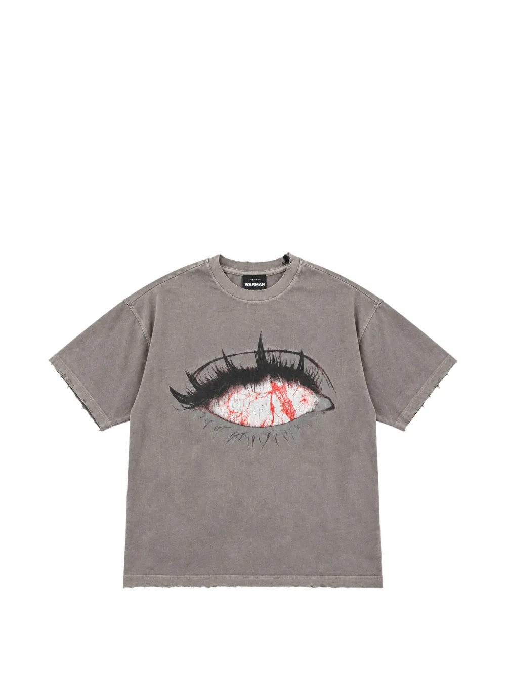 Warman Graphic-print Distressed T-shirt In Grey