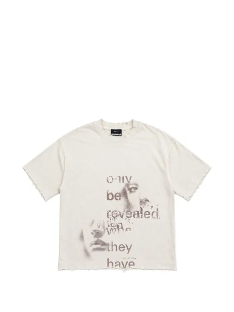 WARMAN graphic-print distressed T-shirt