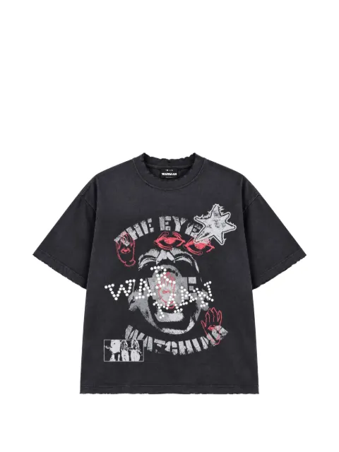 WARMAN graphic-print distressed T-shirt