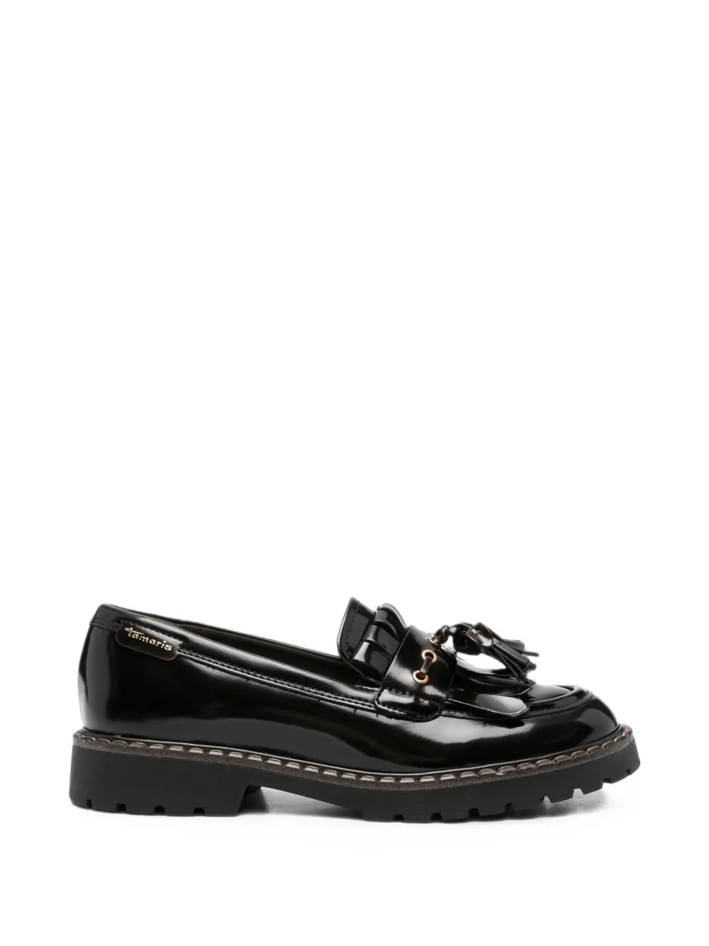 TAMARIS tassel-detail leather loafers - Marrone