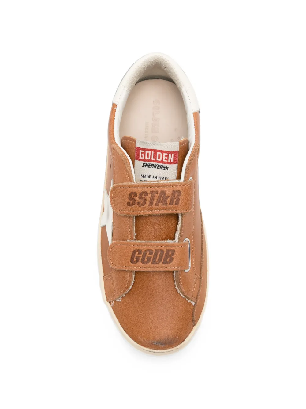 Golden Goose Kids Super-Star touch-strap sneakers Bruin