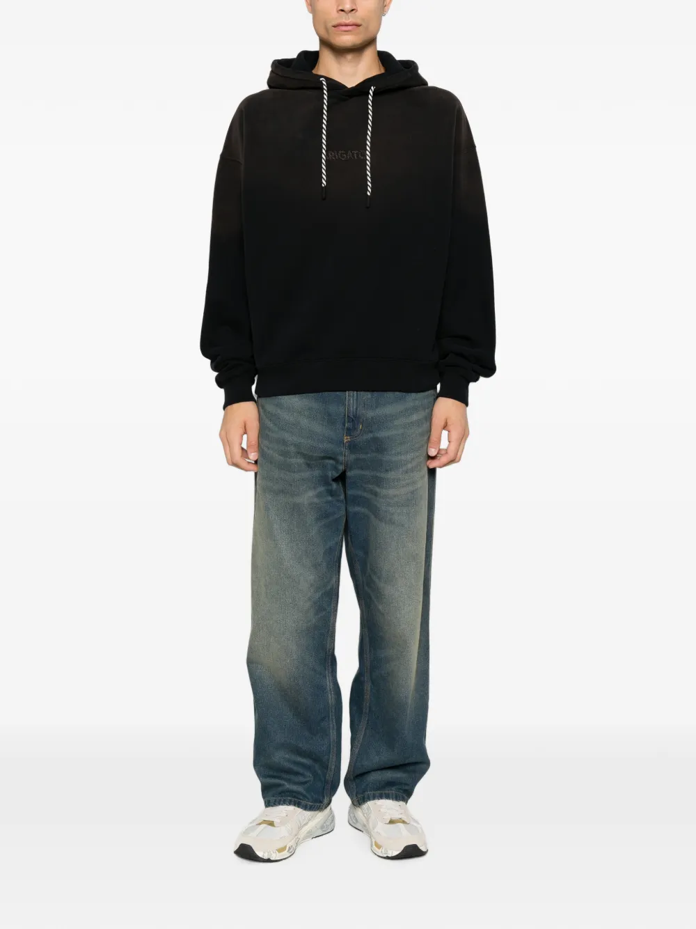 Axel Arigato Hoodie met geborduurd logo Zwart