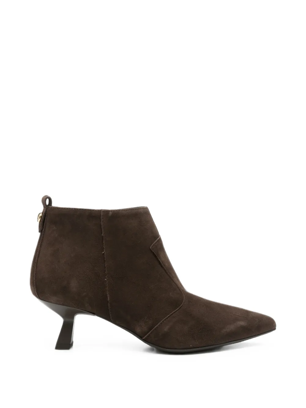 NERO GIARDINI pointed-toe suede ankle boots - Marrone