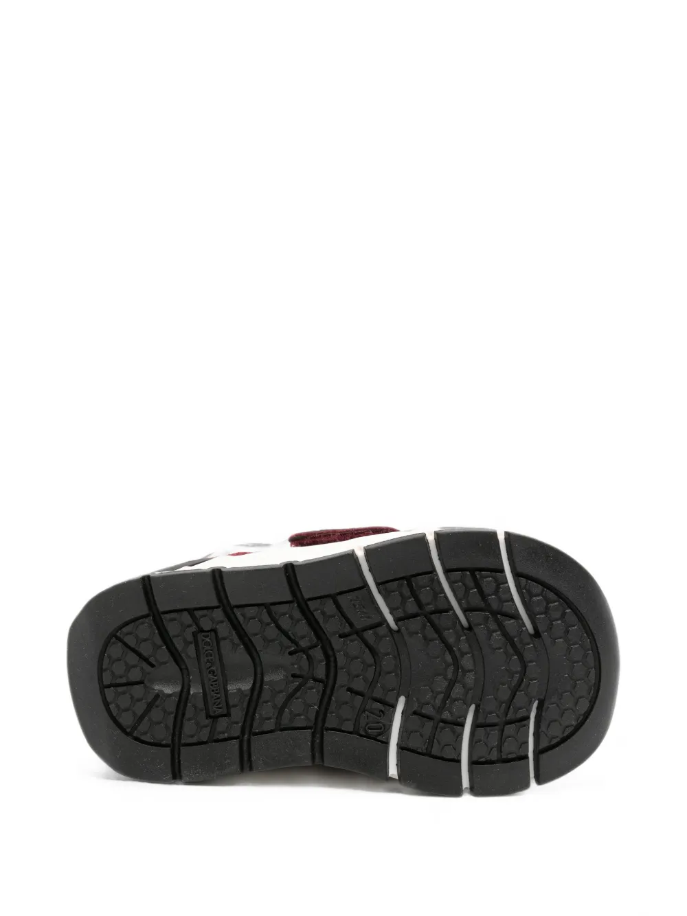 Dolce & Gabbana Kids crystal-embellished touch-strap sneakers Rood