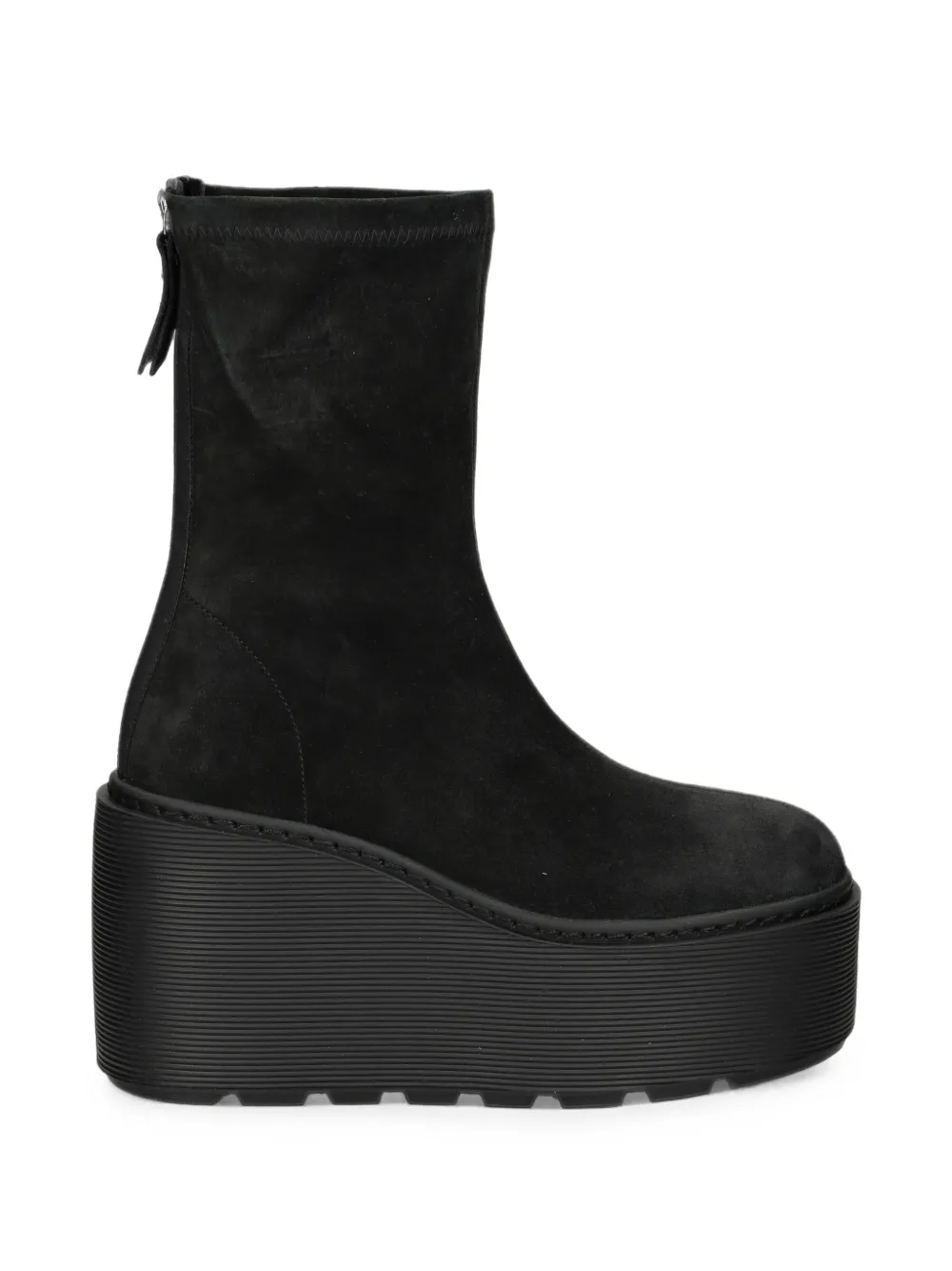 Vic Matie Platform Wedge Ankle Boots In Black
