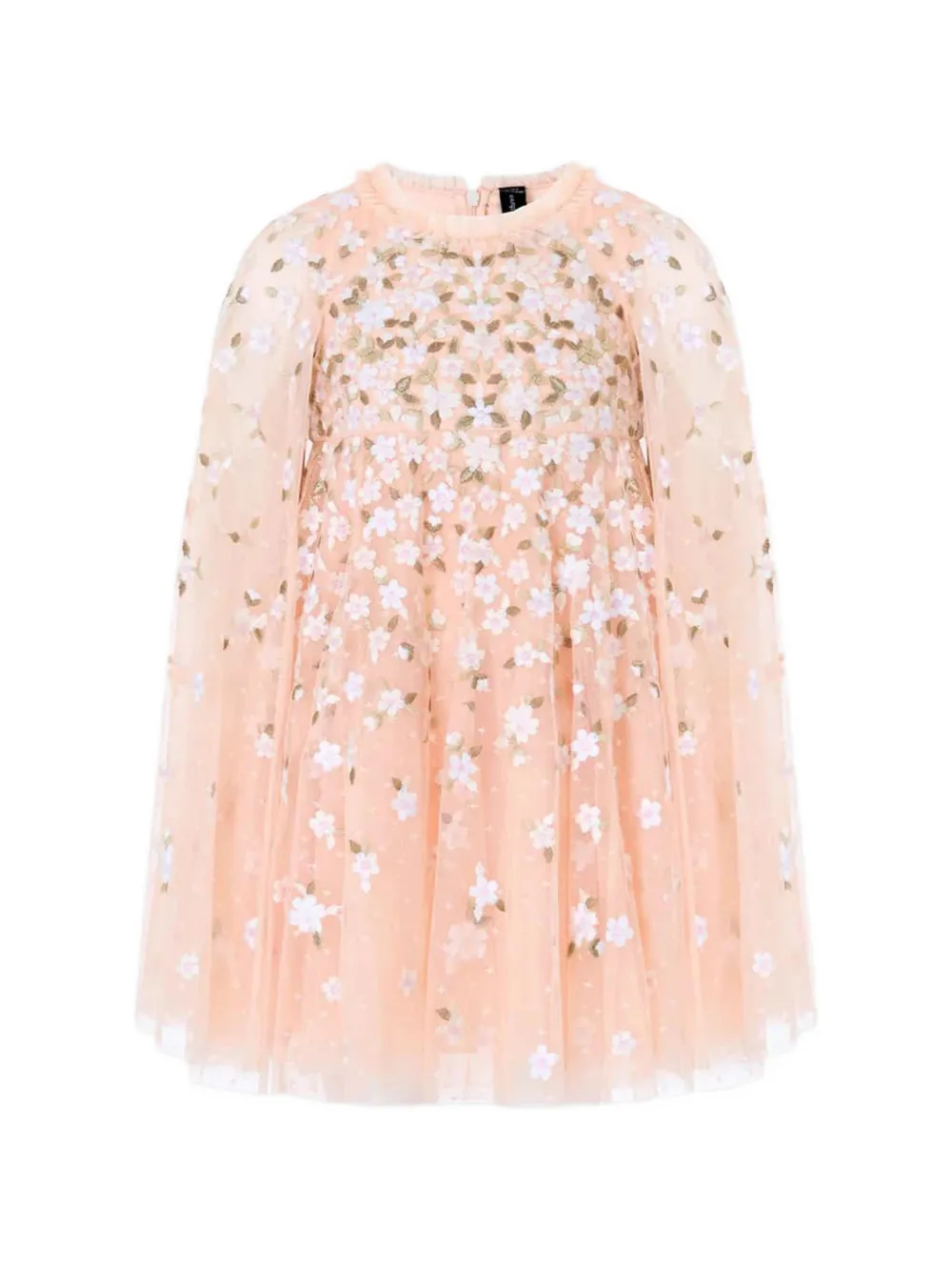 NEEDLE & THREAD KIDS robe Camellia à fleurs brodées - Tons neutres NEEDLE & THREAD KIDS robe Camellia à fleurs brodées - Tons neutres