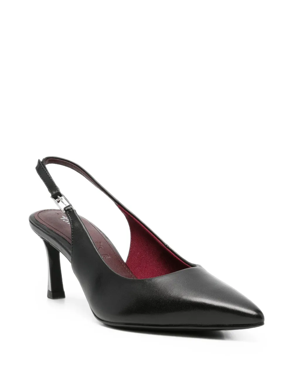 TAMARIS pointed-toe slingback heeled pumps Zwart