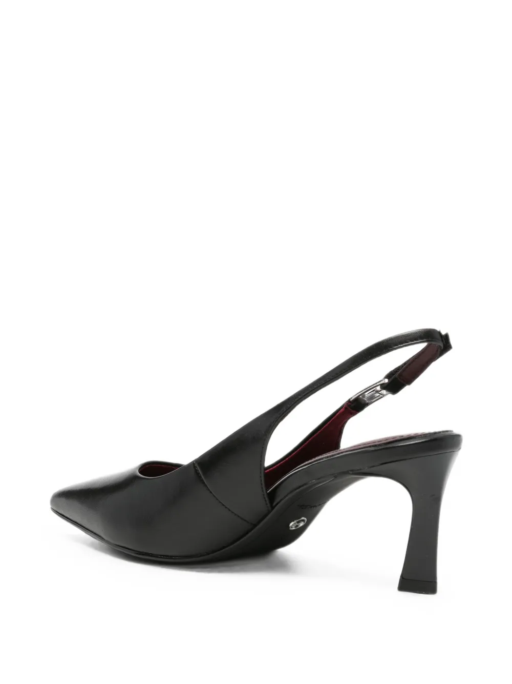 TAMARIS pointed-toe slingback heeled pumps Zwart