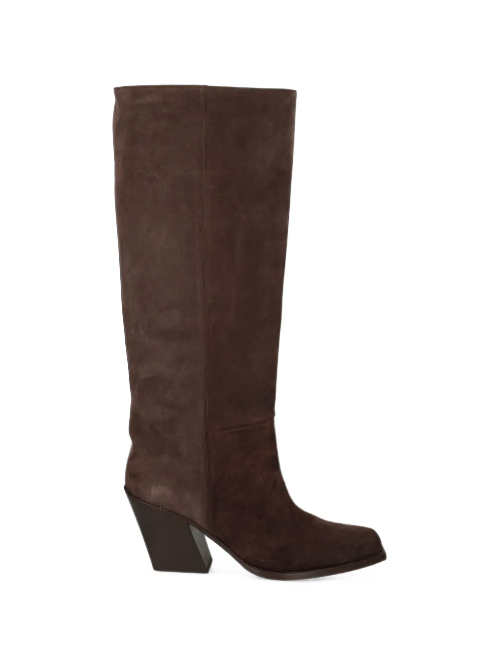 Vic Matie Suede Pointed-toe Boots In Brown