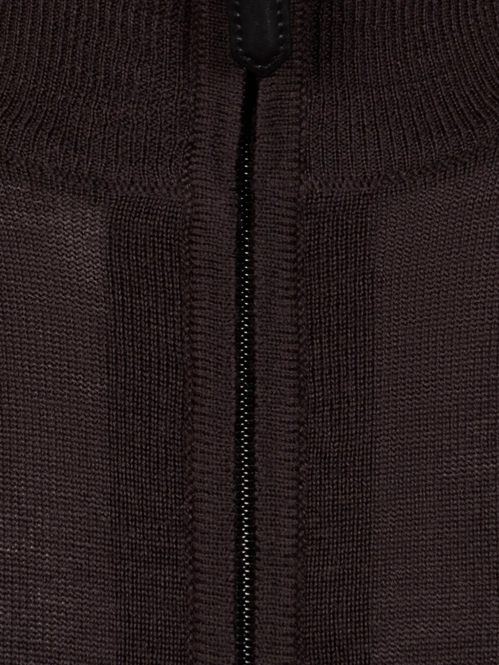 Canali Vest met rits Bruin