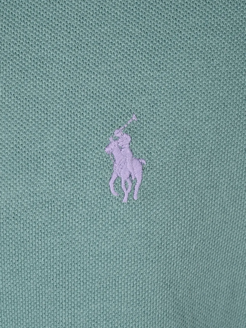 Polo Ralph Lauren The Iconic Custom slim-fit mesh poloshirt Groen