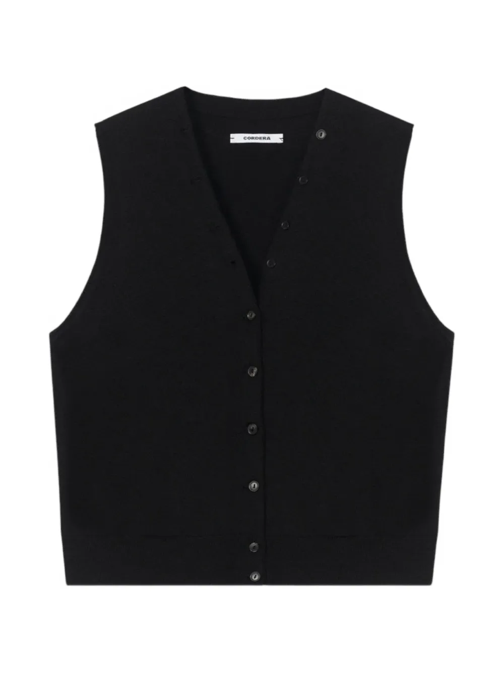 Cordera button-up knitted waistcoat