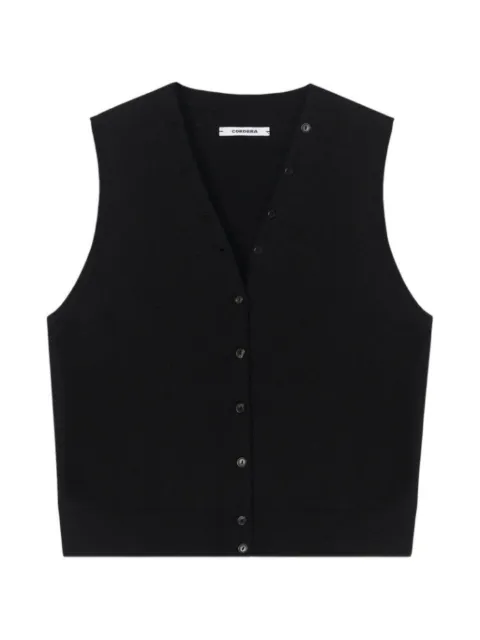 Cordera button-up knitted waistcoat