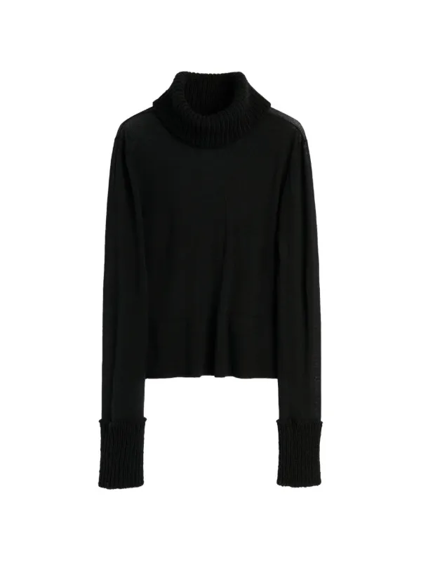 OUR LEGACY Inverse Roll-neck Sweater in Black