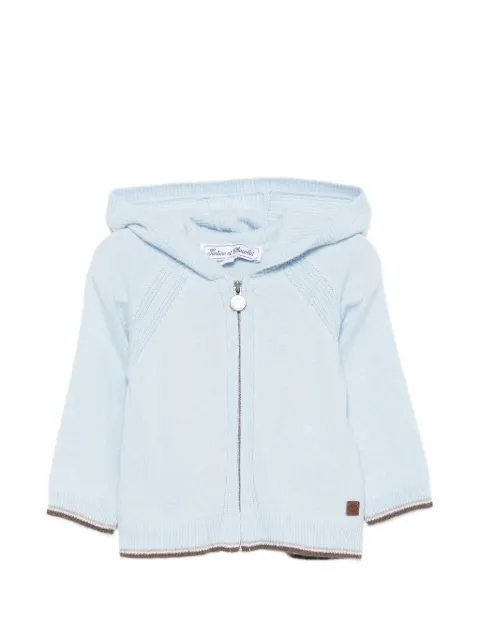Tartine Et Chocolat zip-up knit hoodie