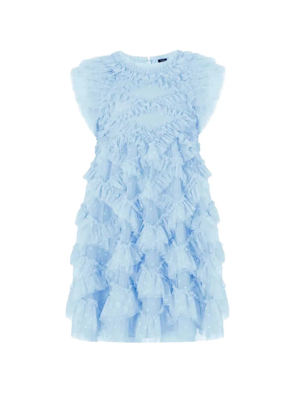 NEEDLE & THREAD KIDS Genevieve ruffled tulle dress Blauw