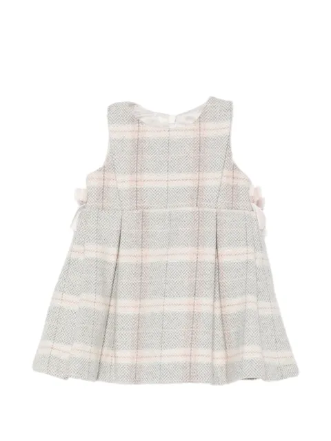 Tartine Et Chocolat vestido a cuadros con motivo de espiga