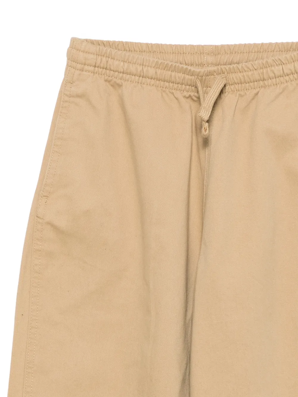 POLO RALPH LAUREN KIDS drawstring-waist cotton-twill trousers Beige