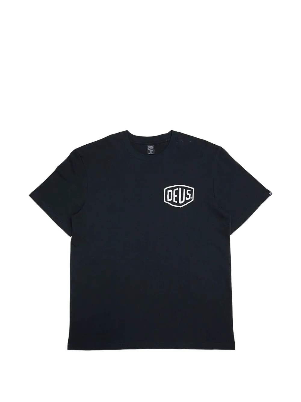 Deus Ex Machina Milano Adress graphic-print logo-patch T-shirt