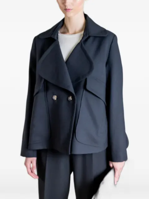 PSOPHIA double-breasted flared jacket