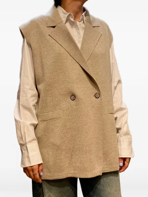 Gran Sasso double-breasted knit gilet