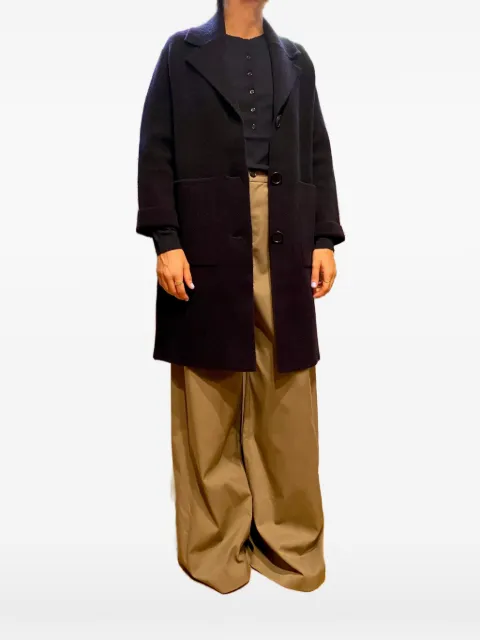 Lebor Gabala herringbone-pattern patch-pocket coat
