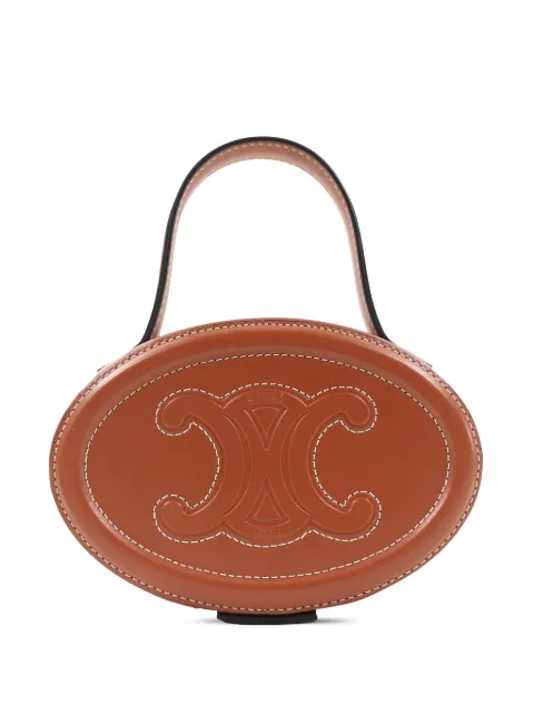 Celine Pre-Owned 2022 Calfskin Cuir Triomphe Oval handbag