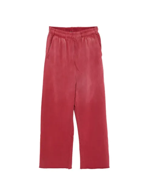 ENTIRE STUDIOS faded-wash raw-cut track pants