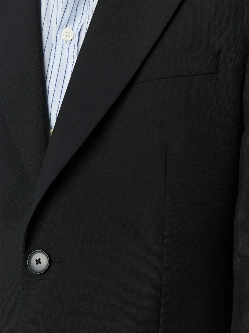 mfpen Blazer met enkele rij knopen Zwart