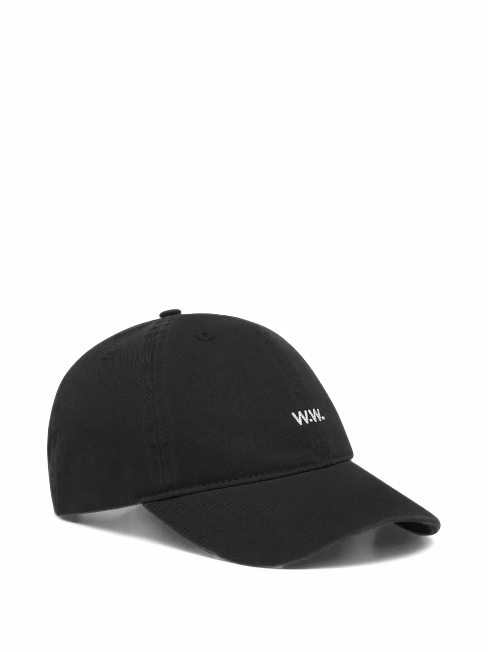 Wood Wood embroidered-logo baseball cap - Schwarz